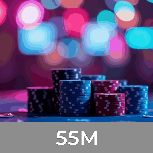 55M: Slots com Prêmios, Roleta Estratégica e Blackjack ao Vivo