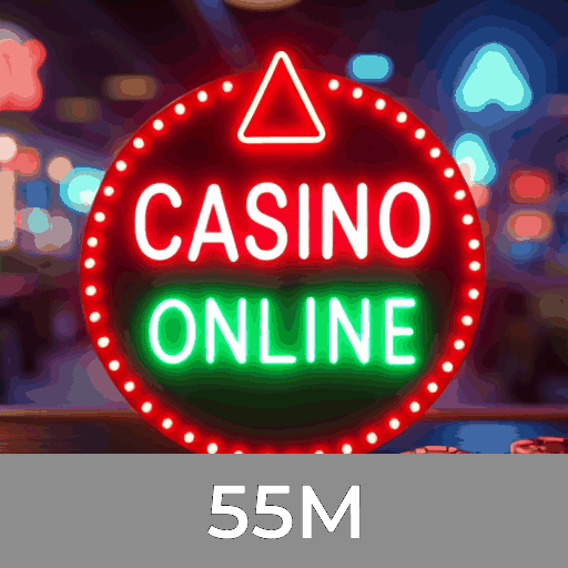 55M: Slots com Prêmios, Roleta Estratégica e Blackjack ao Vivo